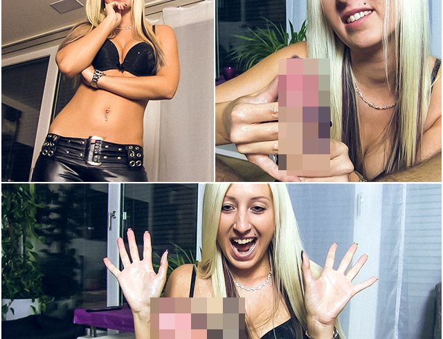 Leonie pur Porno Video: schw**z überreizt?! Einfach abgespri**t!!